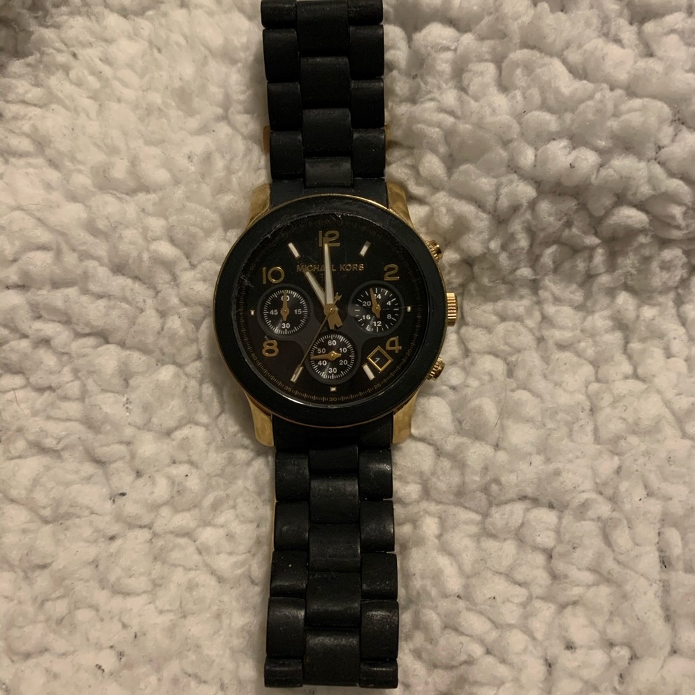 Black / Gold Michael Kors Watch